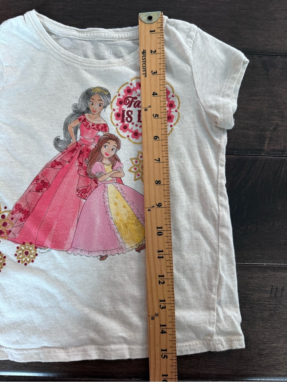 💜3/$15 Toddler Girls 4T Shirt Bundle Coral Ruffle Disney Elena Avalor - Picture 12 of 12